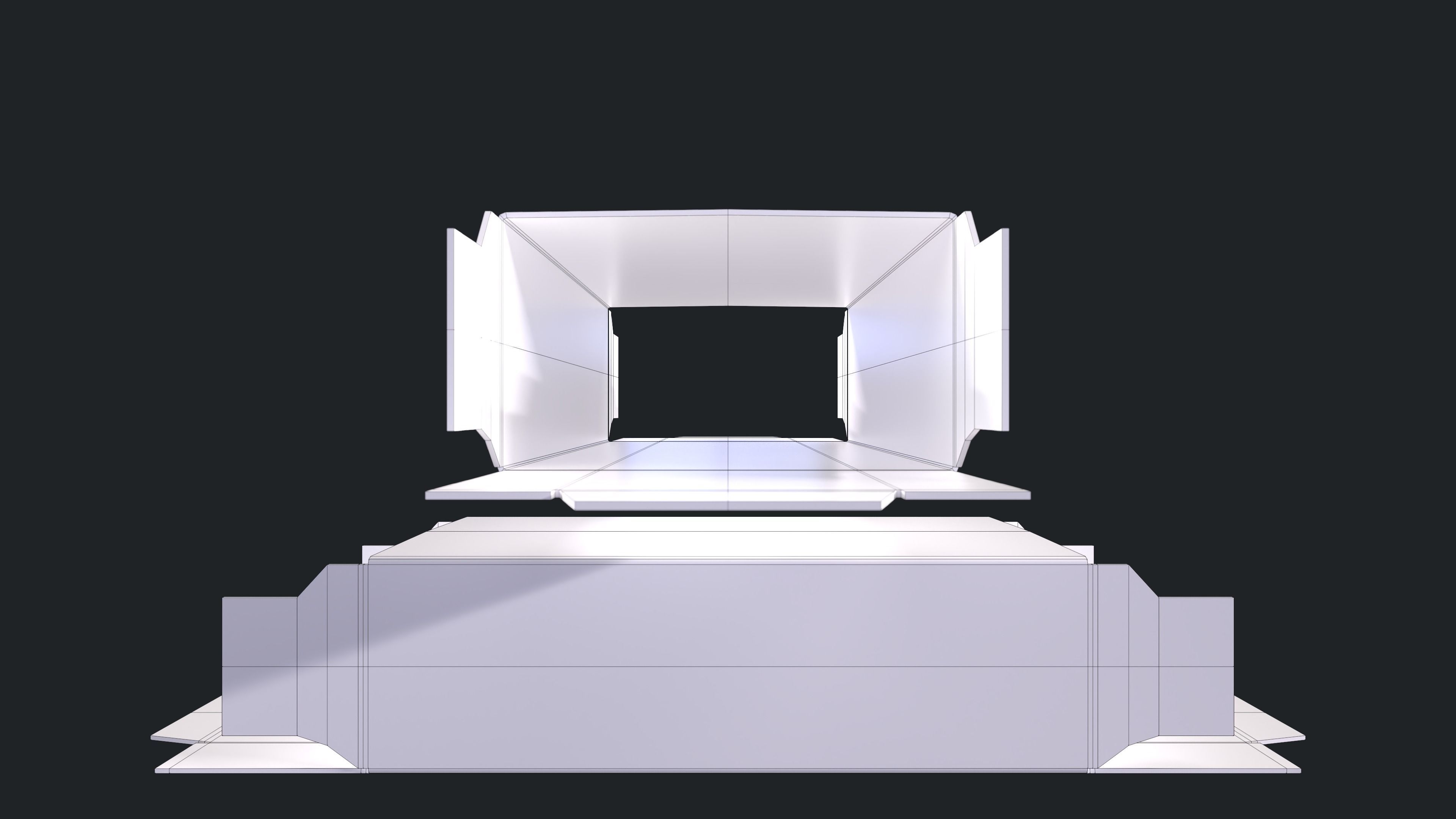 Colt Python 357 with Ammo Box and Bullets Low-poly 3D model_14