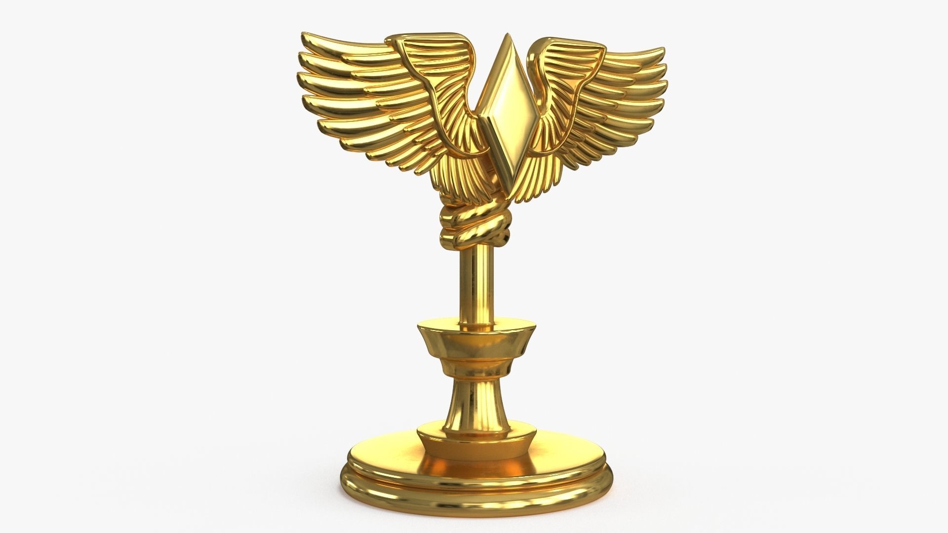 Award Trophy 13 Low-poly 3D model_10