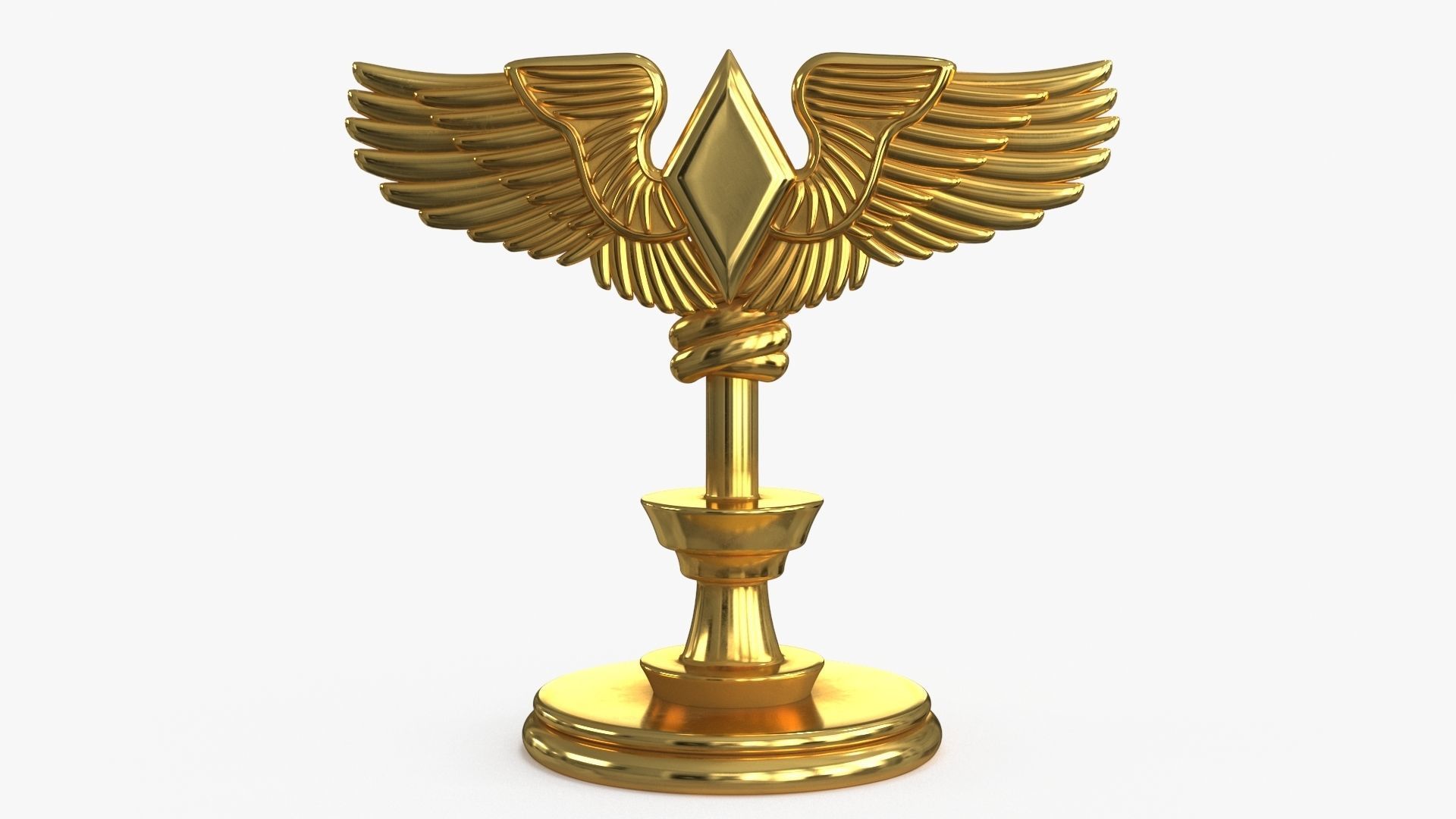Award Trophy 13 Low-poly 3D model_2