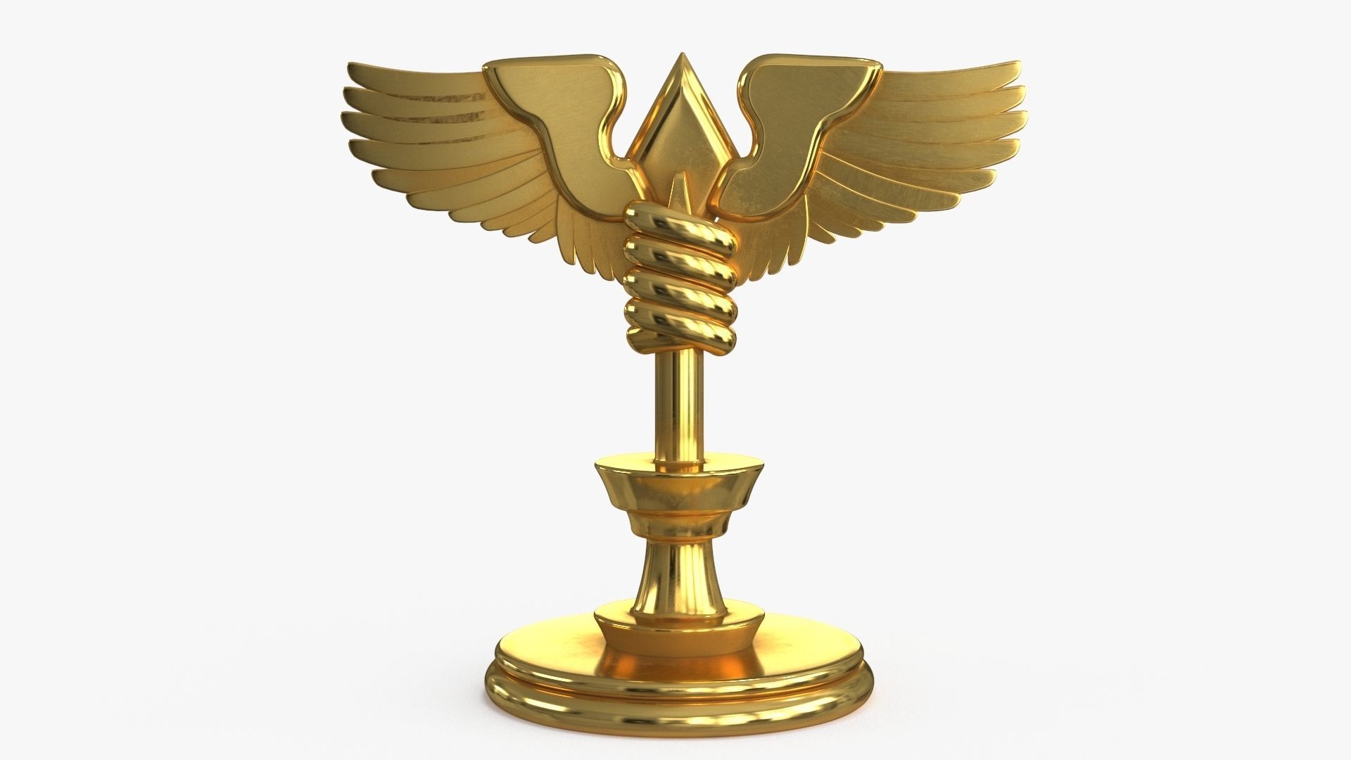Award Trophy 13 Low-poly 3D model_7