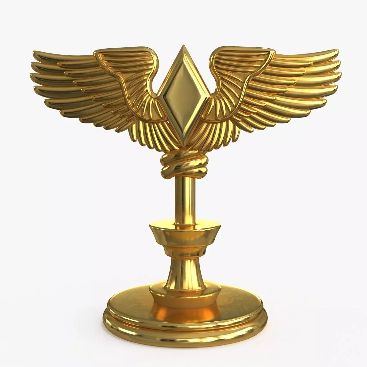 Award Trophy 13 Low-poly 3D model_0
