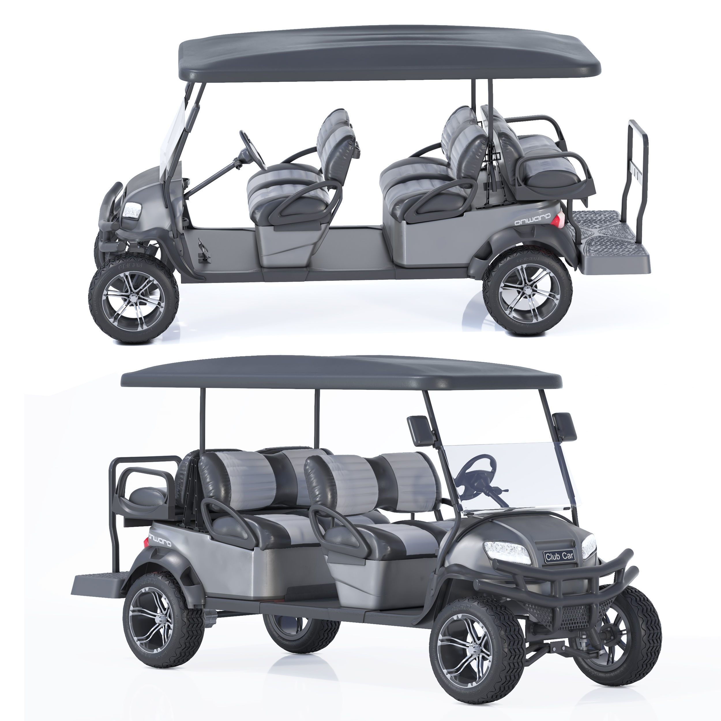 Golf Club Car 3D model_4