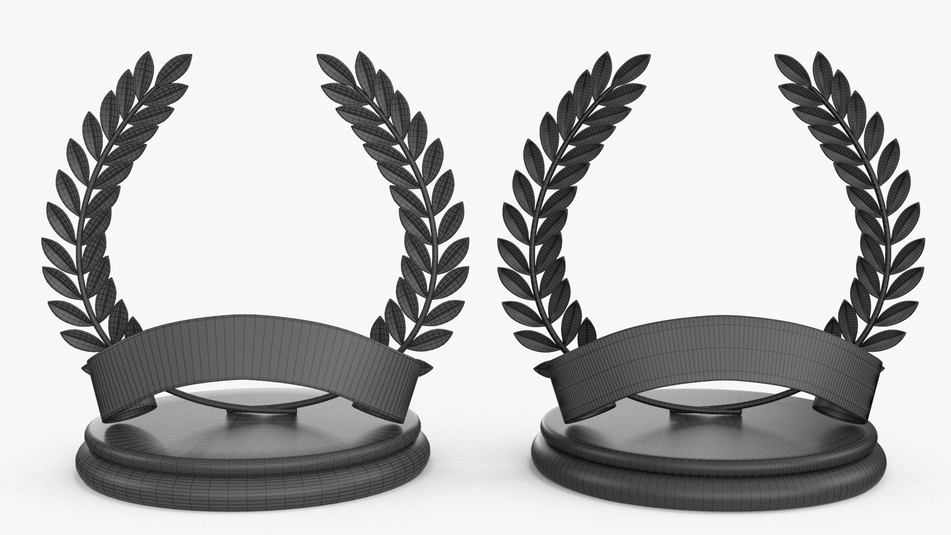 Award Trophy Collection 14 pieces Low-poly 3D model_5