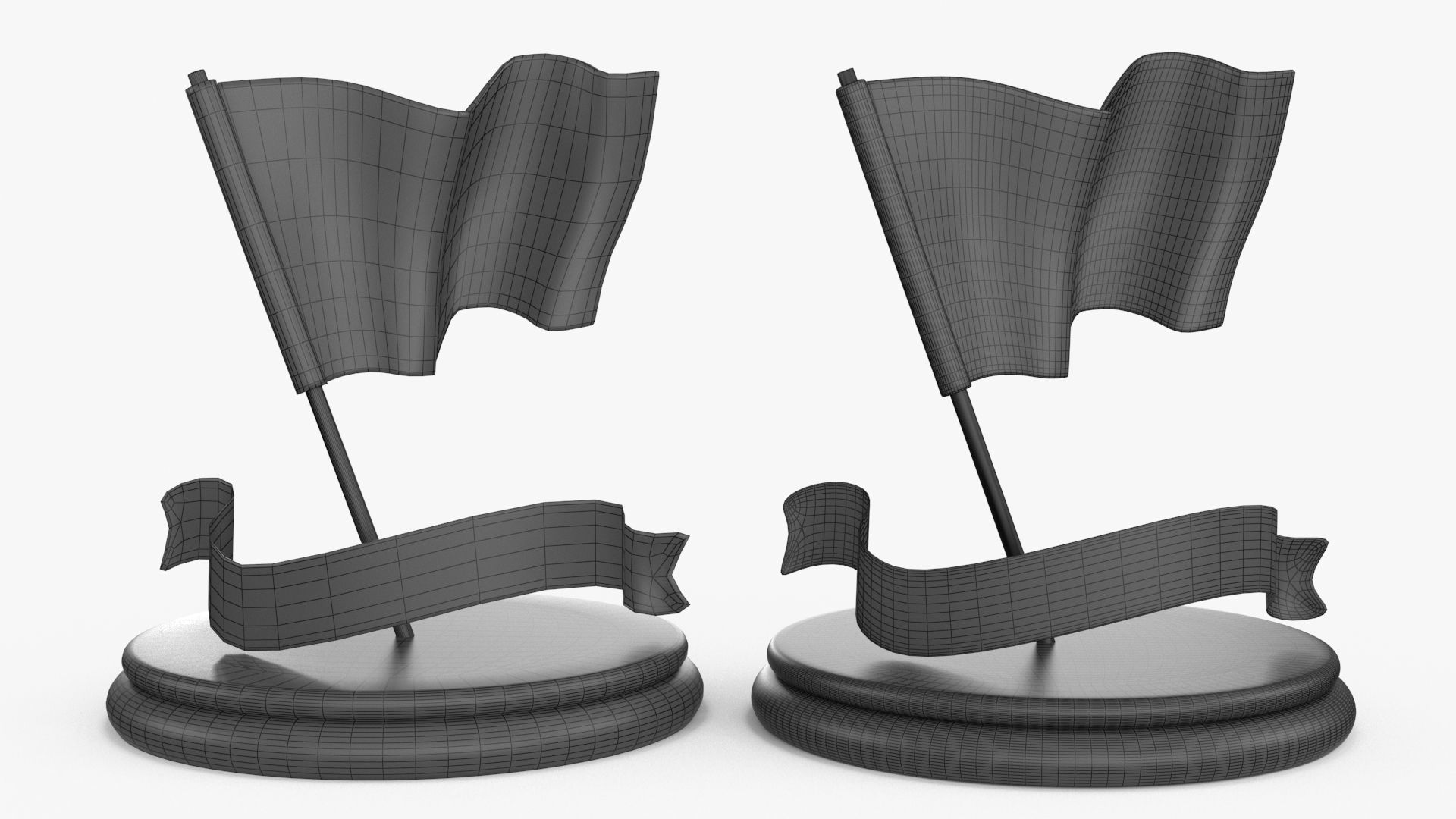 Award Trophy Collection 14 pieces Low-poly 3D model_43