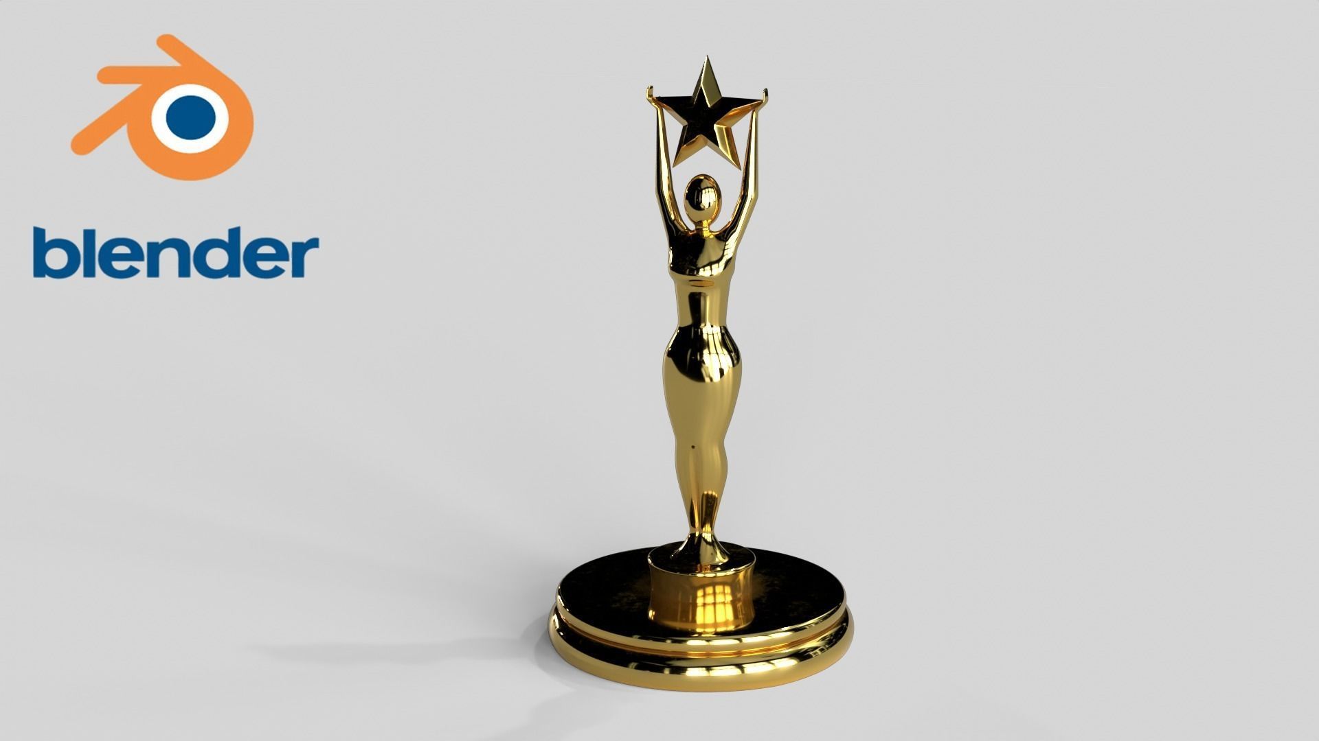 Award Trophy Collection 14 pieces Low-poly 3D model_12
