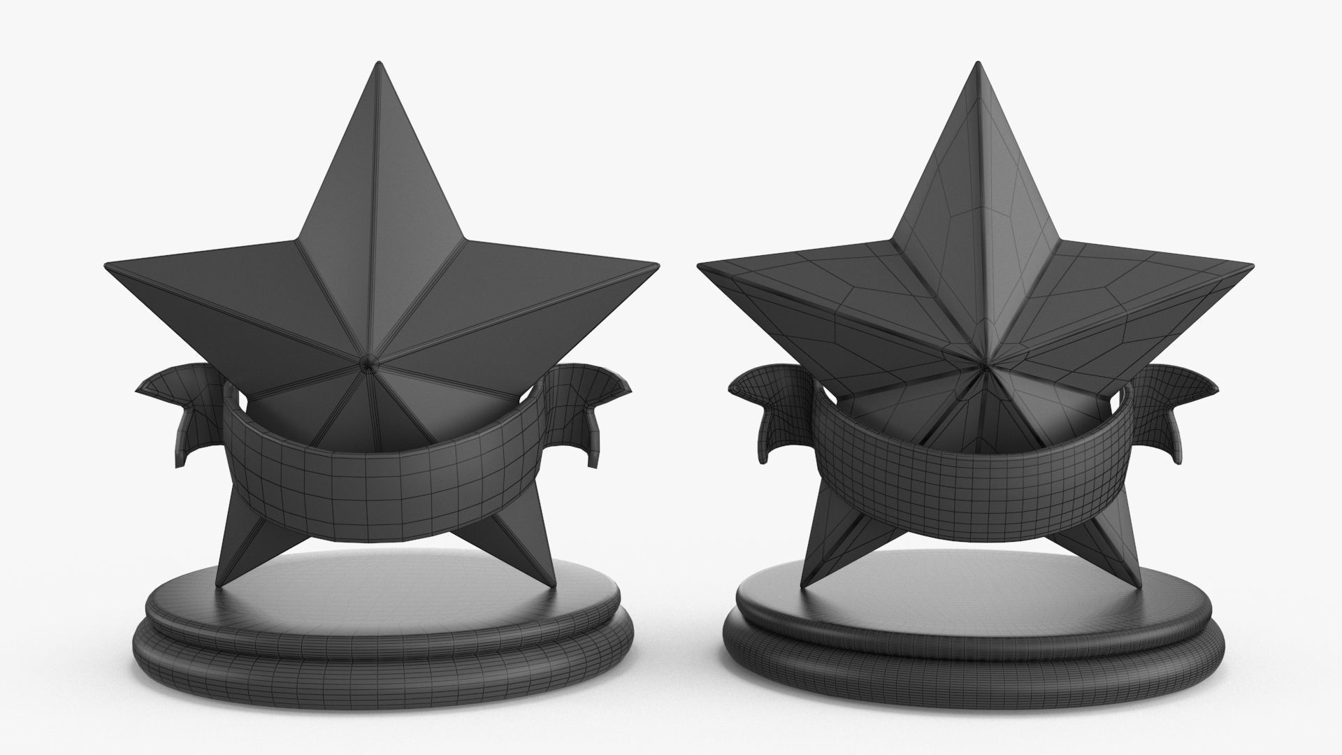 Award Trophy Collection 14 pieces Low-poly 3D model_25