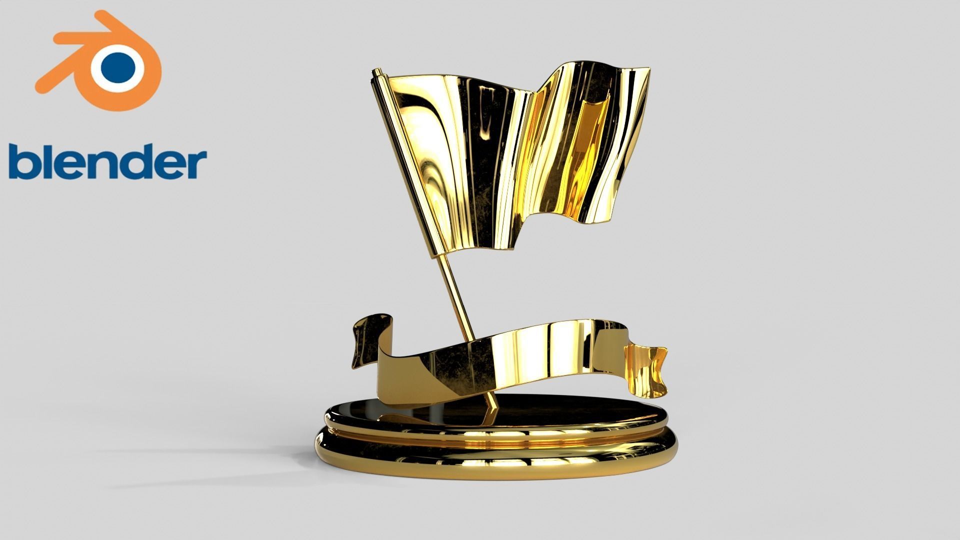 Award Trophy Collection 14 pieces Low-poly 3D model_9
