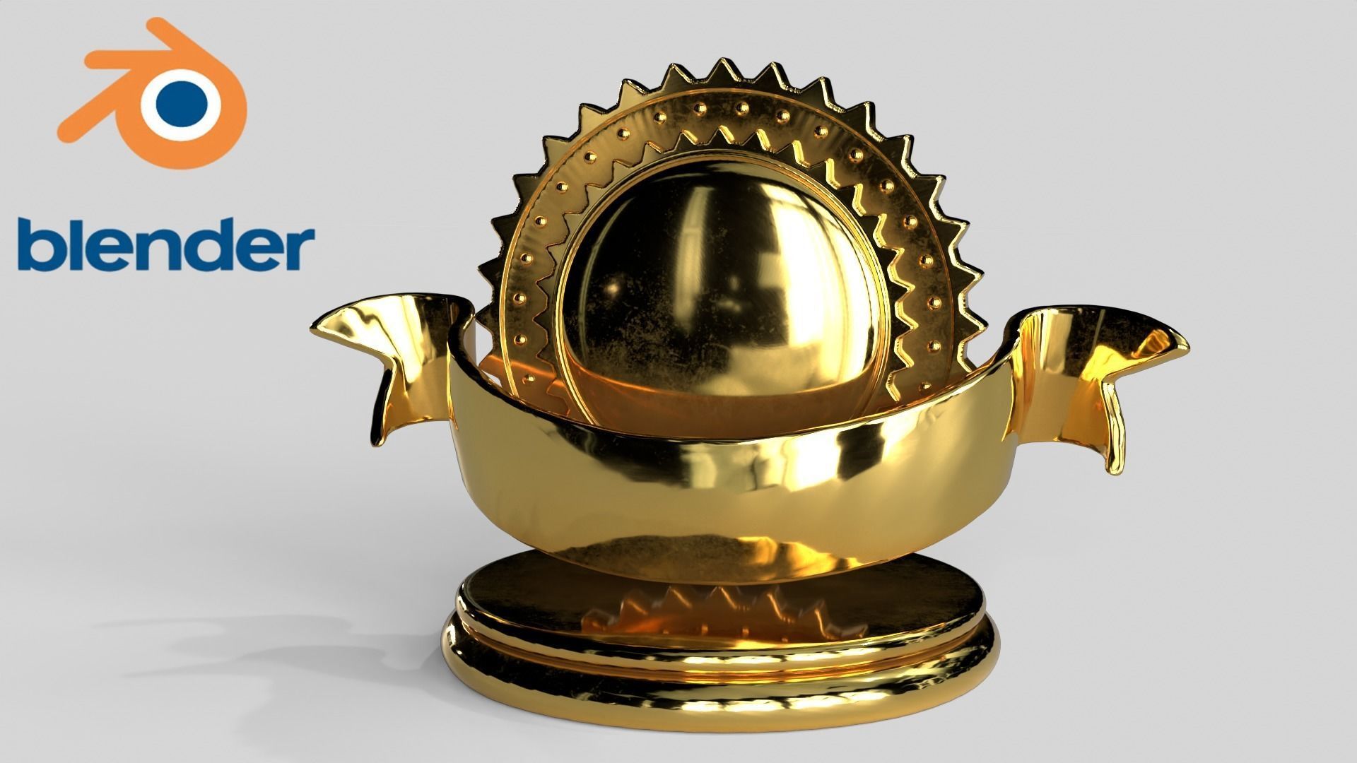 Award Trophy Collection 14 pieces Low-poly 3D model_14