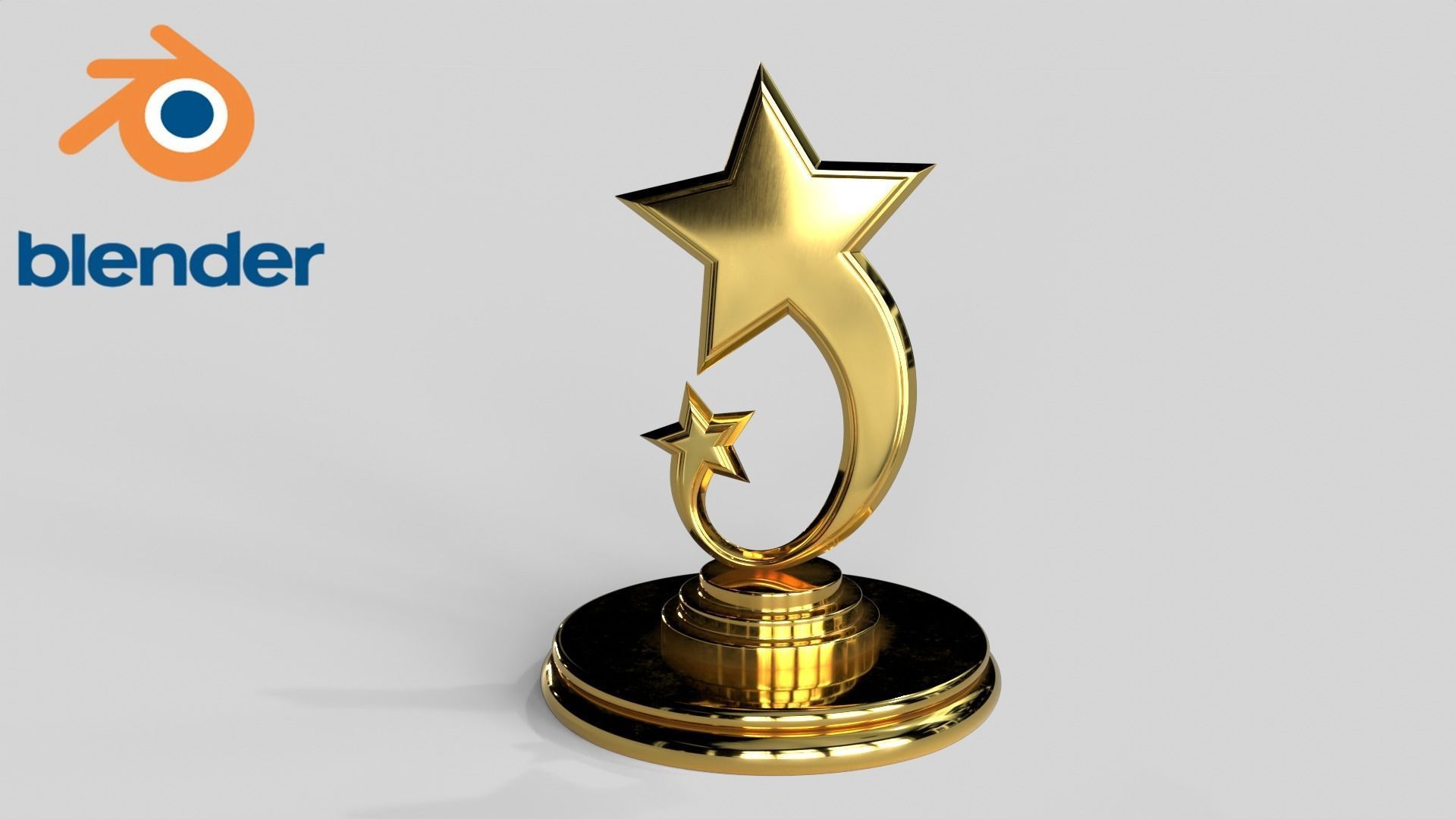 Award Trophy Collection 14 pieces Low-poly 3D model_10