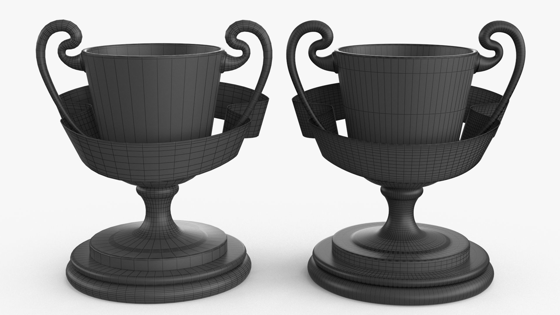 Award Trophy Collection 14 pieces Low-poly 3D model_36