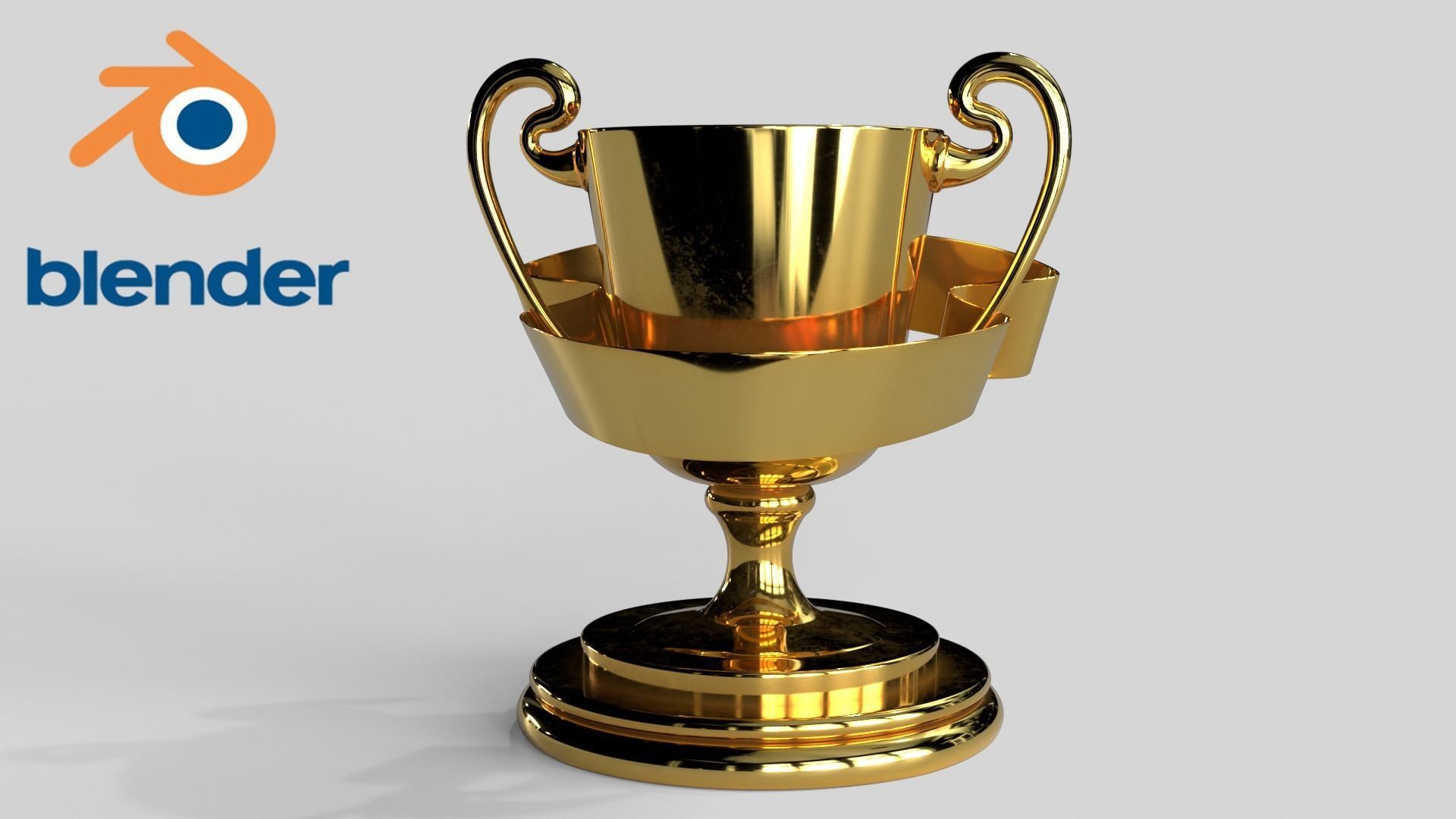 Award Trophy Collection 14 pieces Low-poly 3D model_15