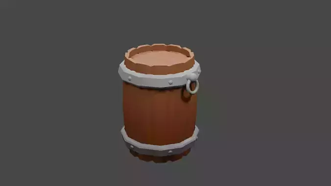 low wooden  barrel