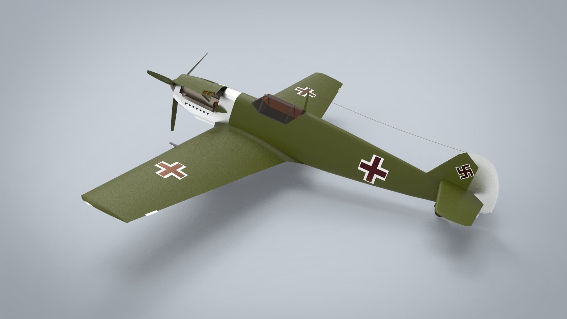 Messerschmitt Bf 109 3D model_1