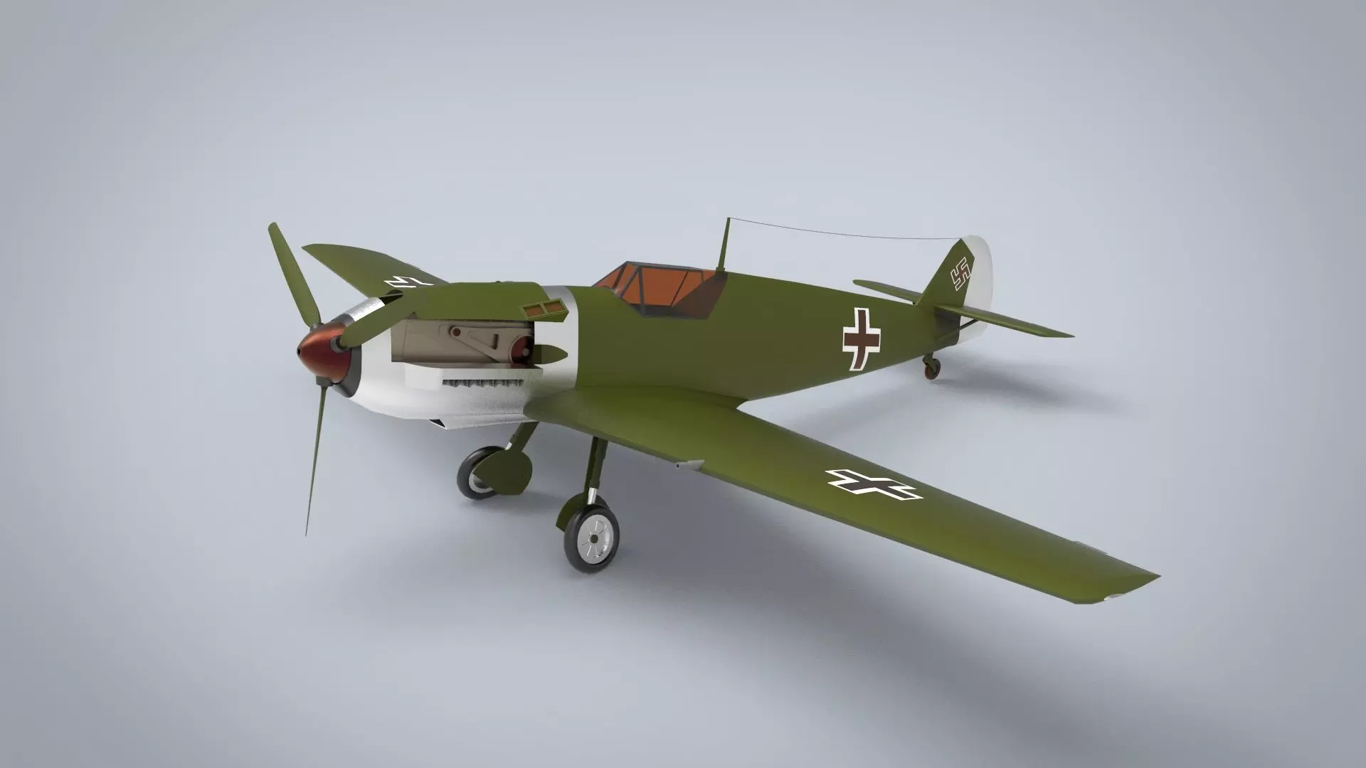 Messerschmitt Bf 109 3D model_0
