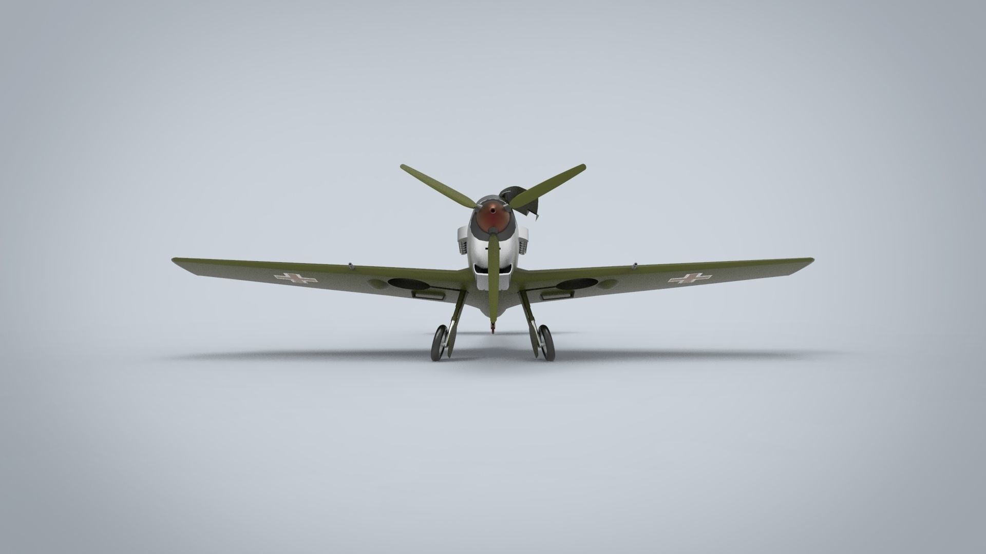 Messerschmitt Bf 109 3D model_3