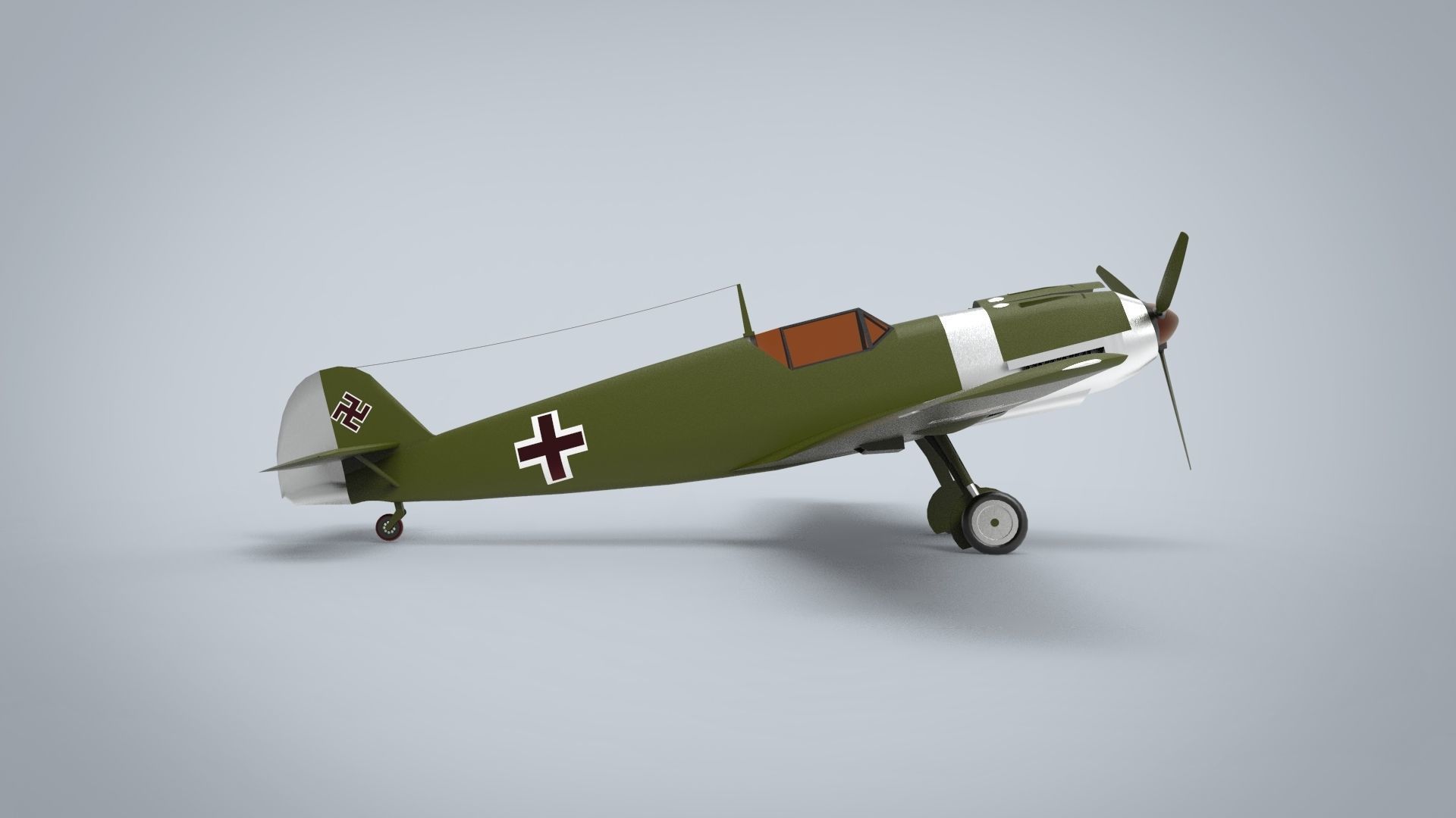 Messerschmitt Bf 109 3D model_7
