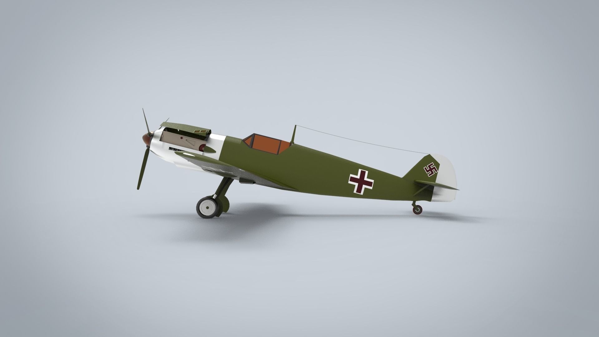 Messerschmitt Bf 109 3D model_6
