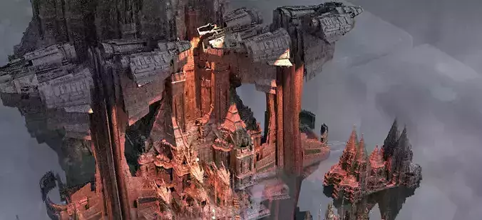 Dragon landing pad Jet City Kit bash 3D model