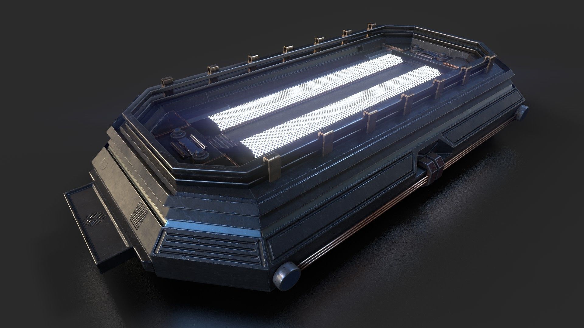 scifi light pack  Low-poly 3D model_5