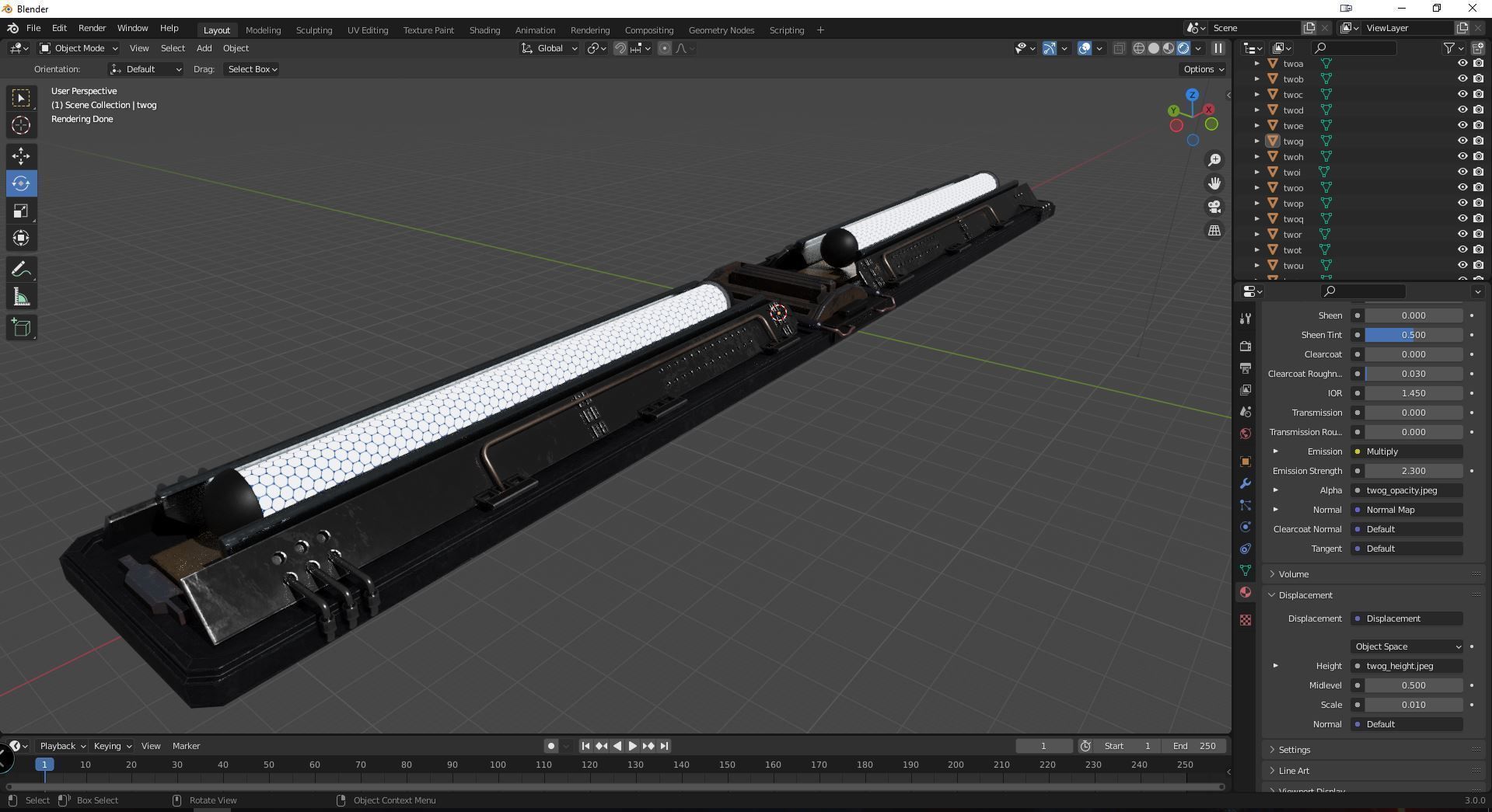 scifi light pack  Low-poly 3D model_10