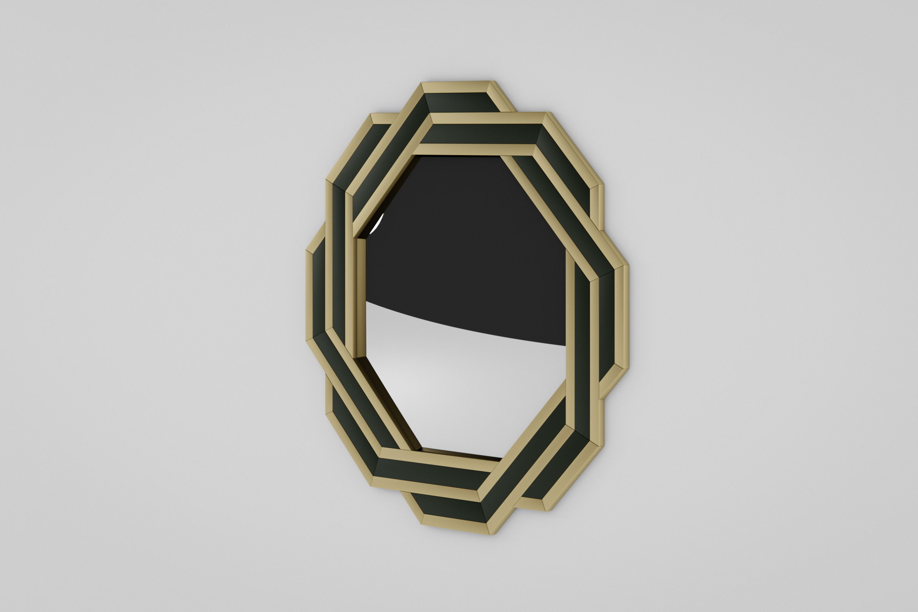Mirror art deco Low-poly 3D model_4