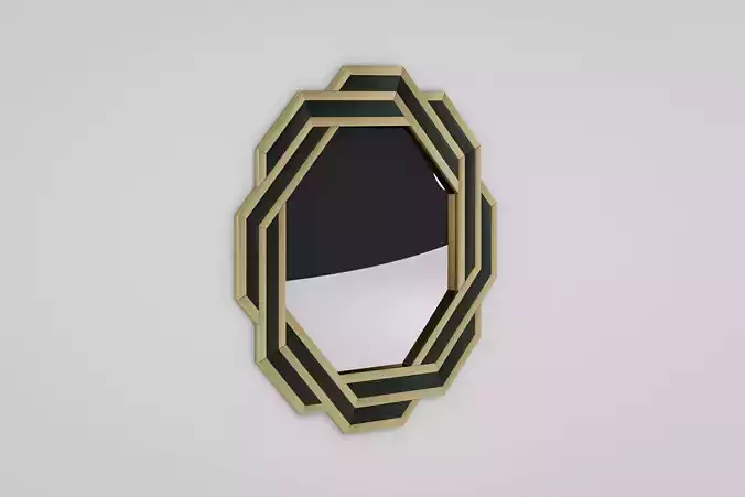 Mirror art deco Low-poly 3D model