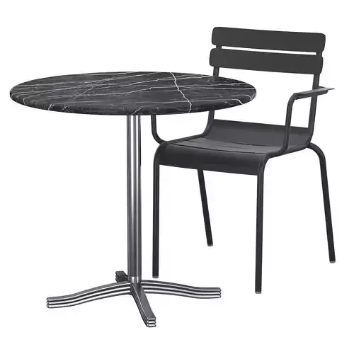 Luxembourg Armchair and table