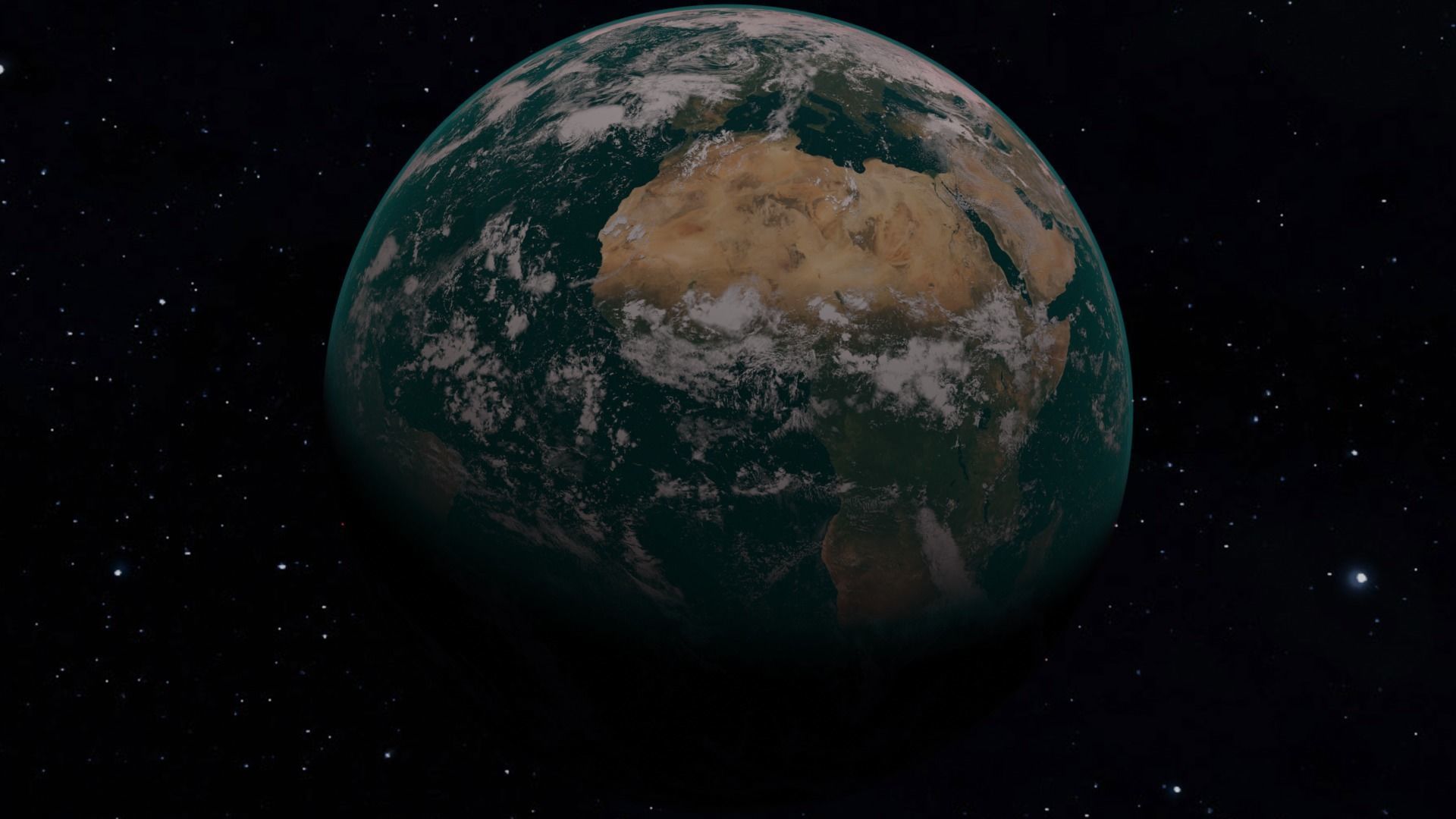 ALPHA EARTH PLANET WITH MOVABLE SPACESHIP   3D model_3