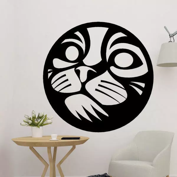 Cat Face Wall Decor 3D print model
