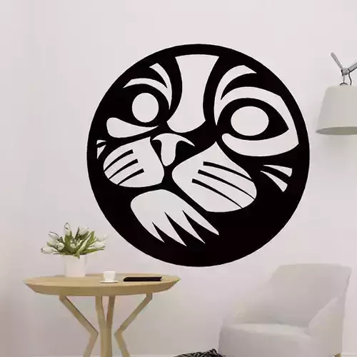Cat Face Wall Decor