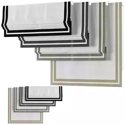 Roman Curtains 155 BY HARRINGTON Rows of Ribbon