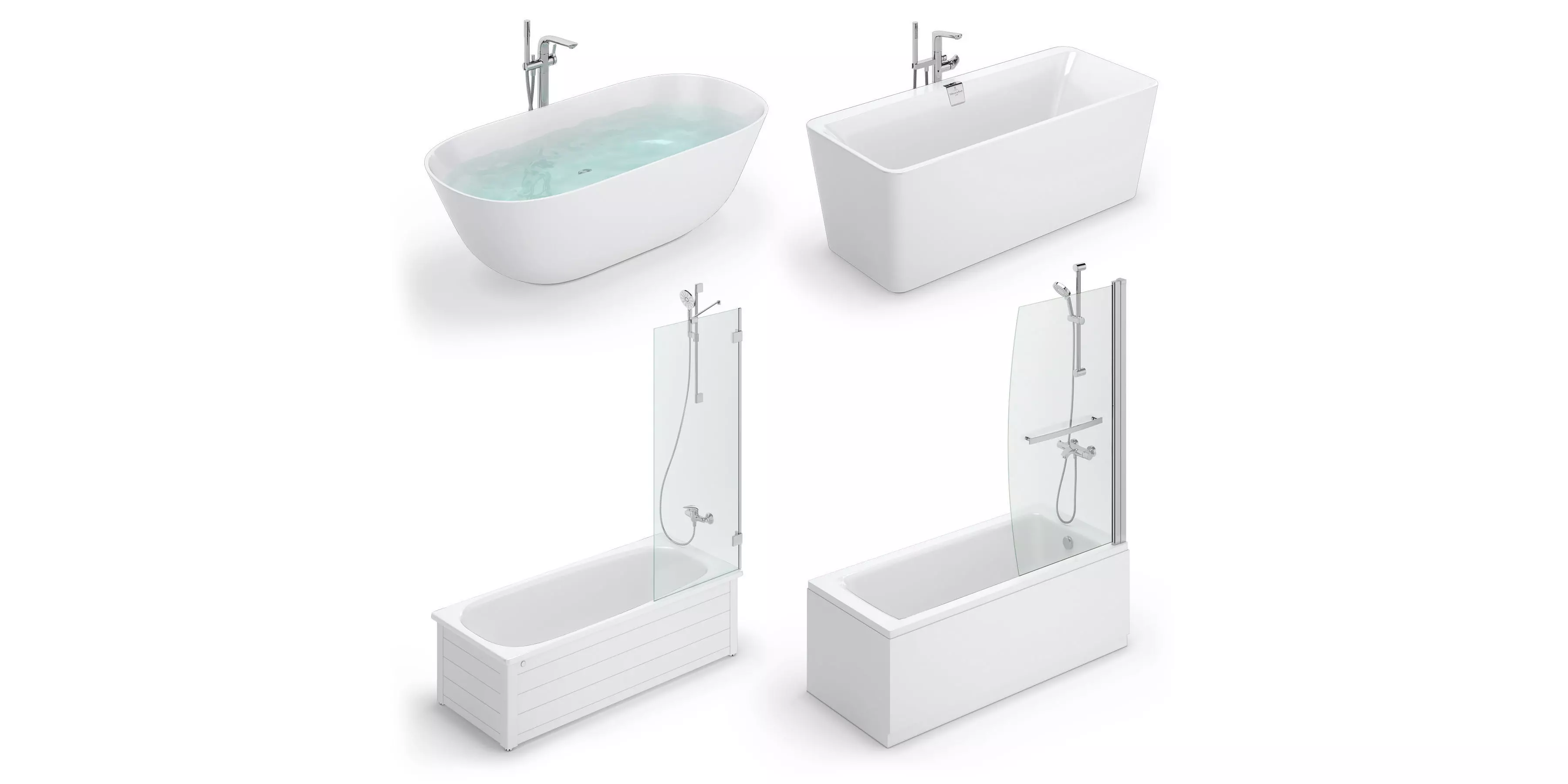 Bath set 147 - Gustavsberg -Ideal -Villeroy and Boch 3D model