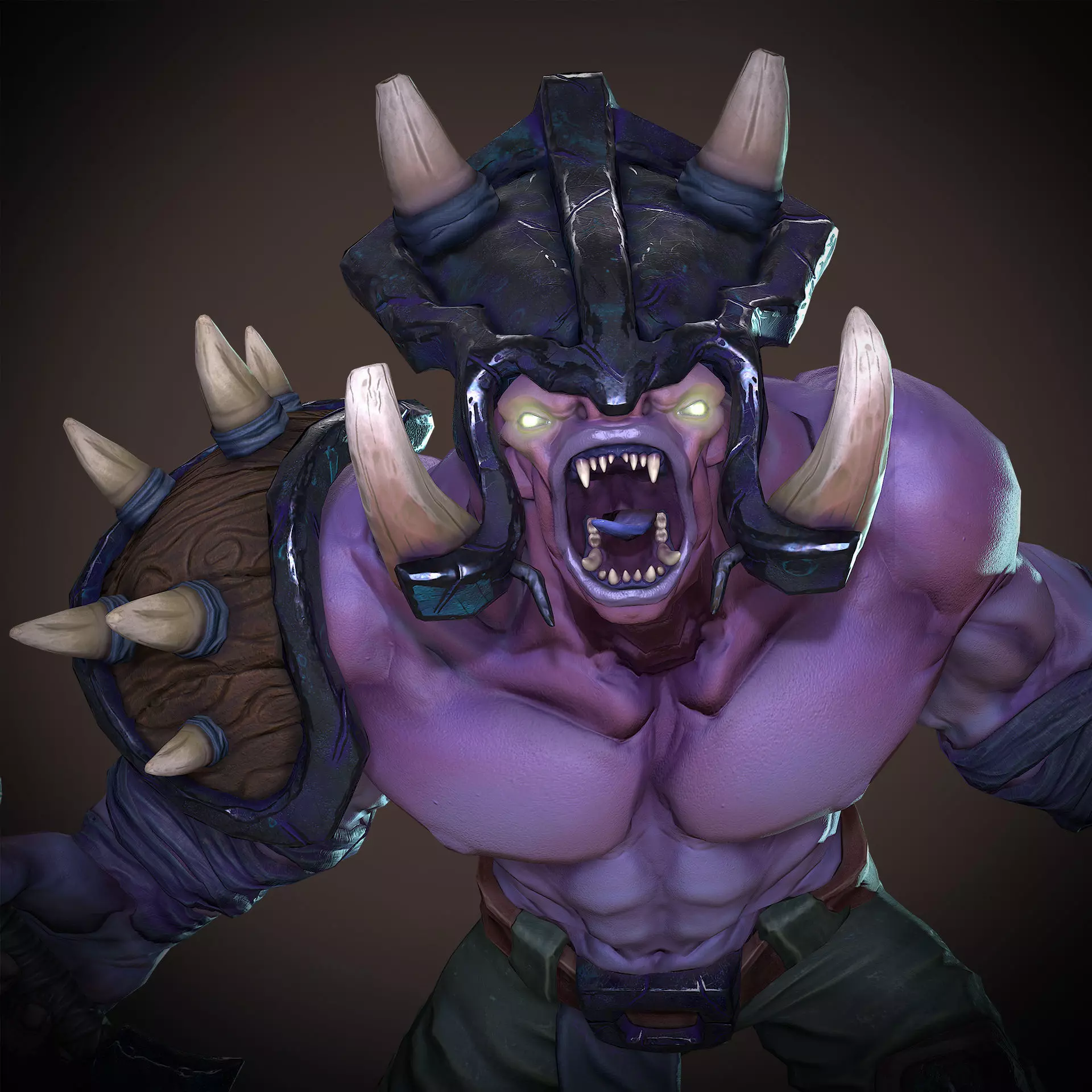 Fantasy Warrior Low-poly 3D model