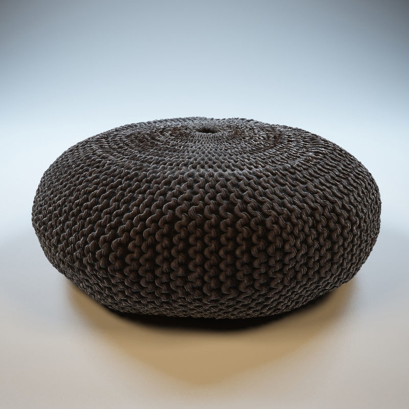 27 Fabric Pouf table set 3D model  3D model_5