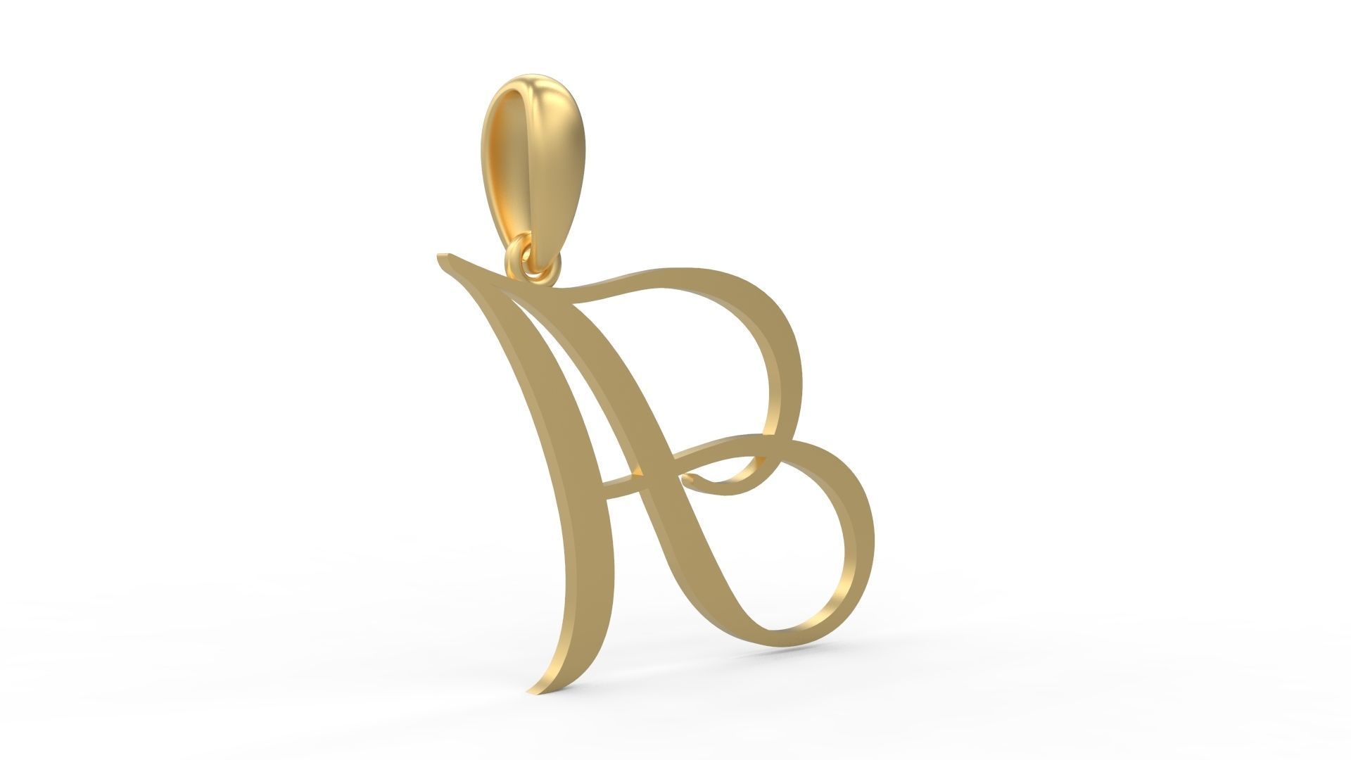 Initial Letters Pendant Sunshine A 3D print model_3