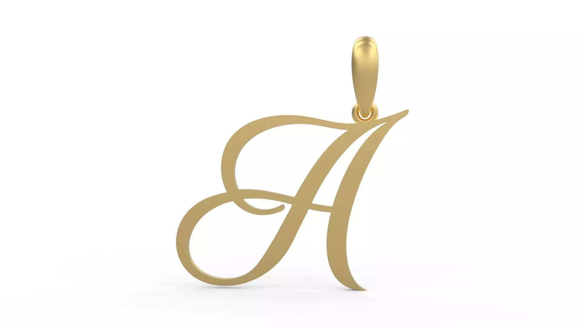 Initial Letters Pendant Sunshine A 3D print model_0