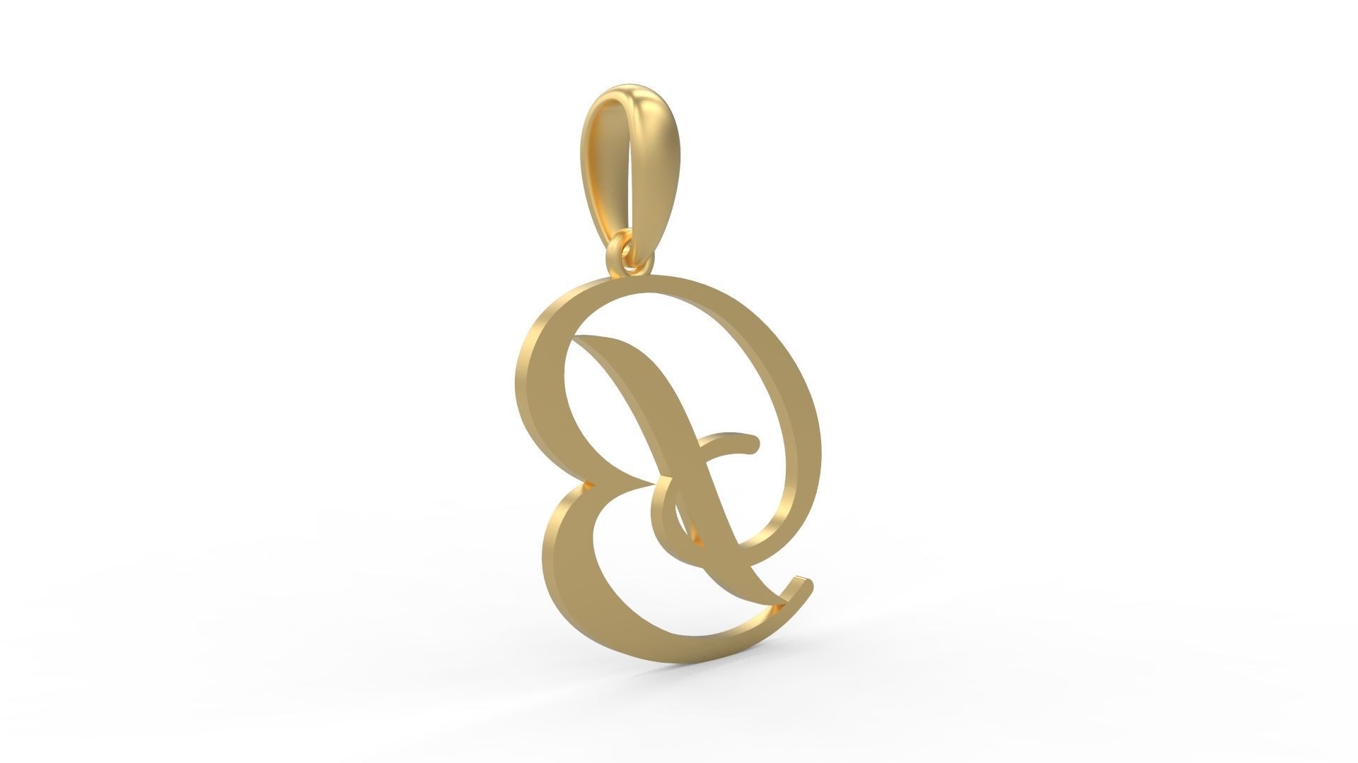 Initial Letters Pendant Sunshine B 3D print model_3