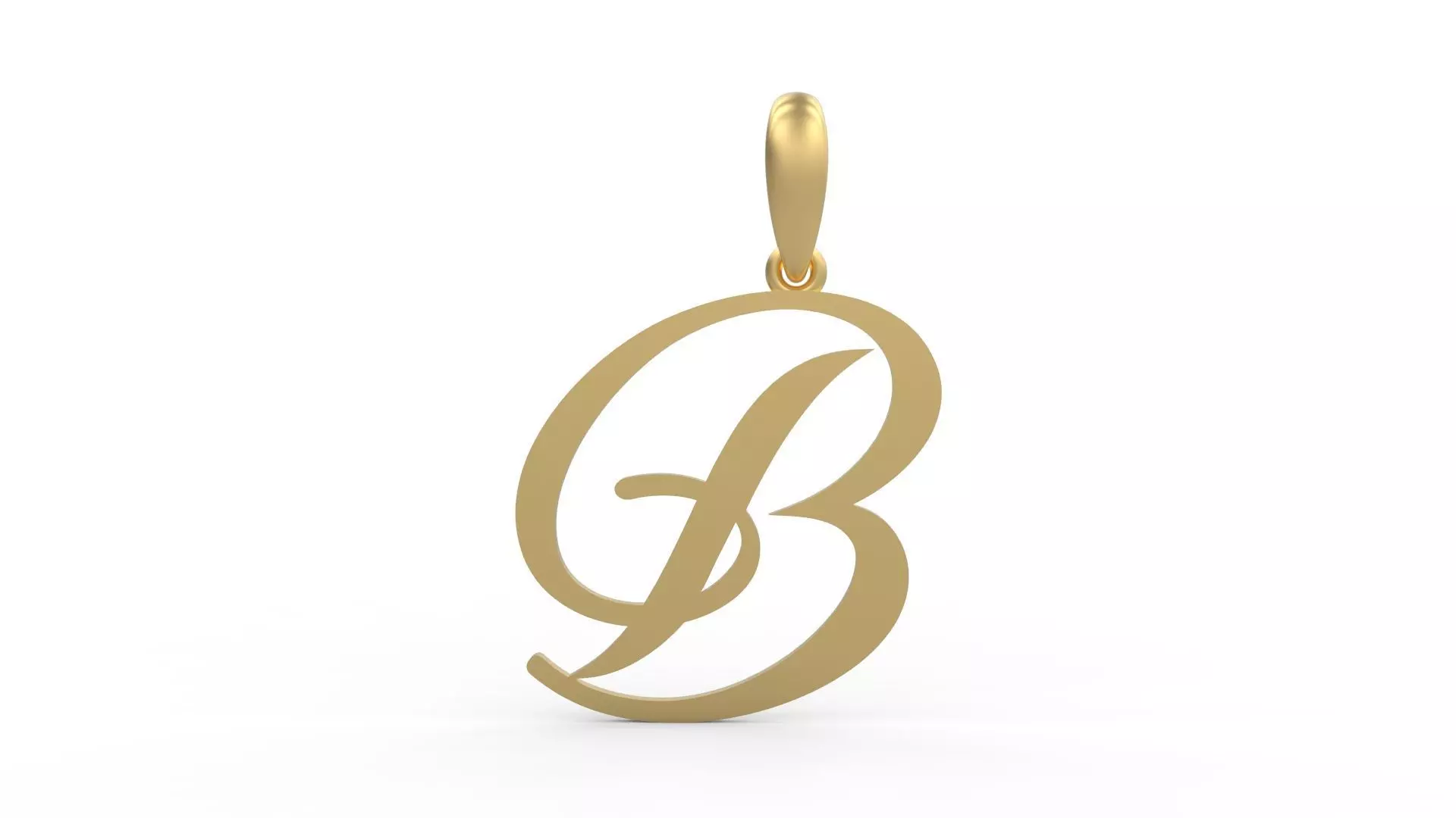 Initial Letters Pendant Sunshine B 3D print model_0