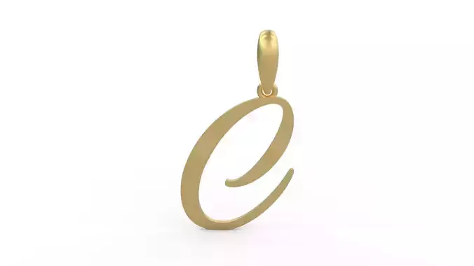 Initial Letters Pendant Sunshine C 3D print model