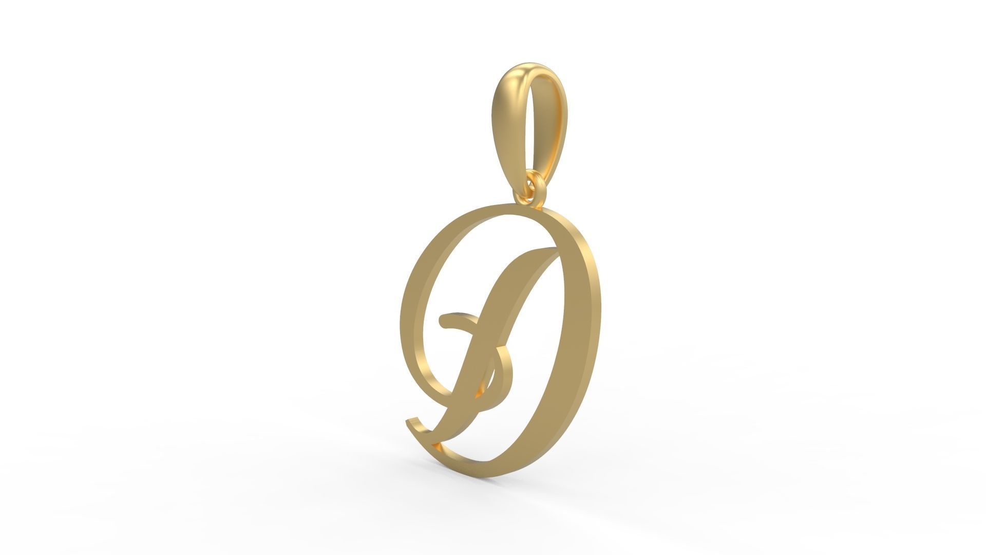 Initial Letters Pendant Sunshine D 3D print model_1