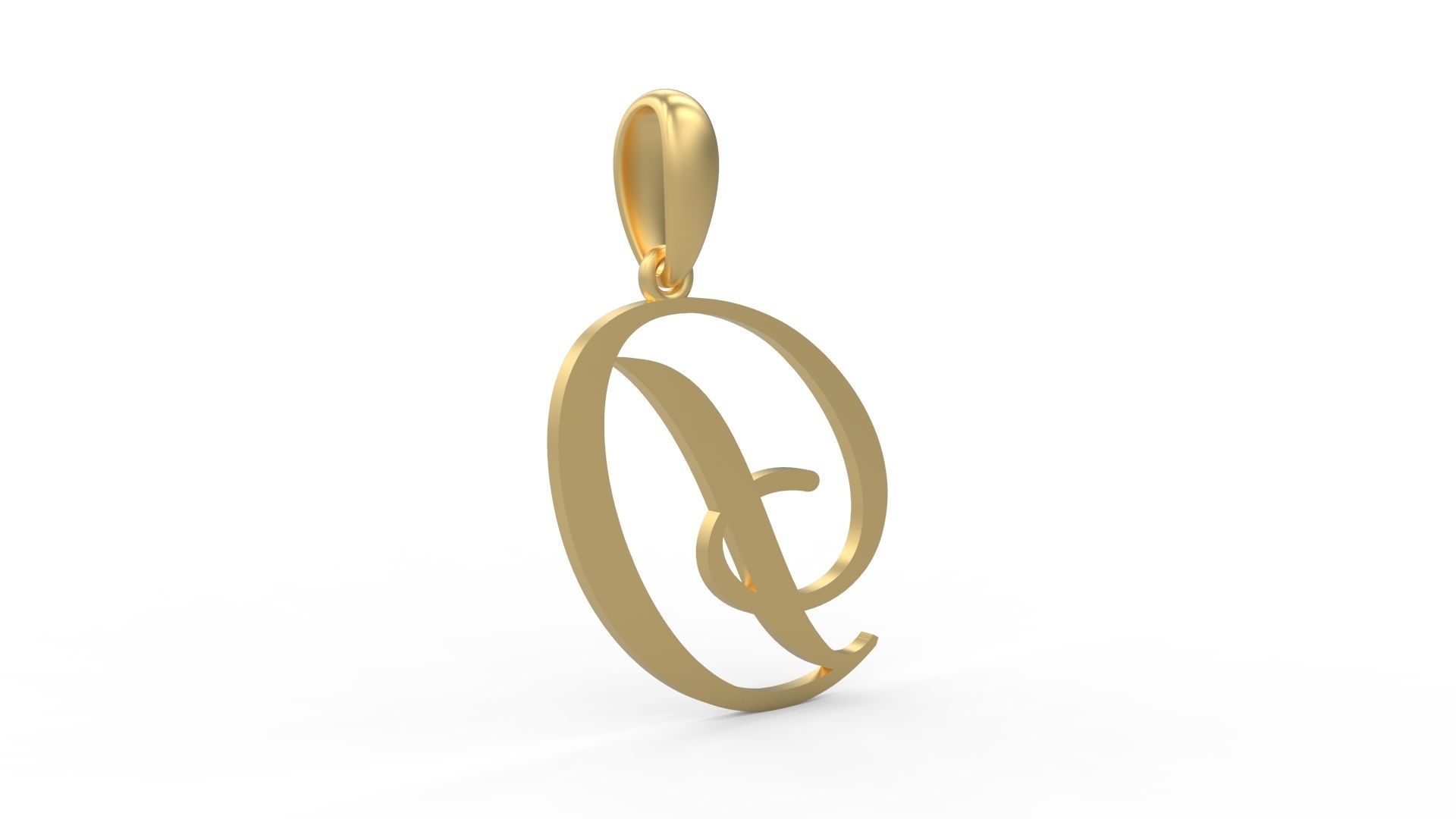 Initial Letters Pendant Sunshine D 3D print model_3