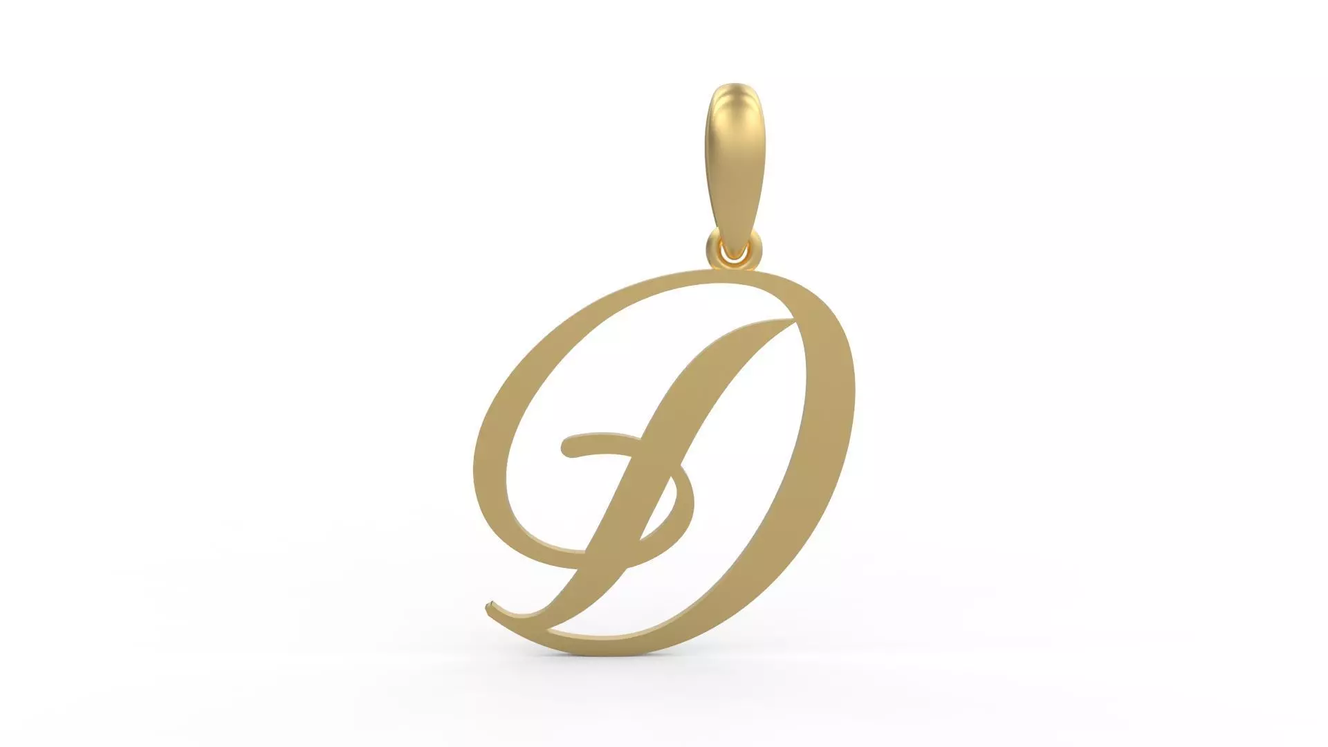 Initial Letters Pendant Sunshine D 3D print model_0