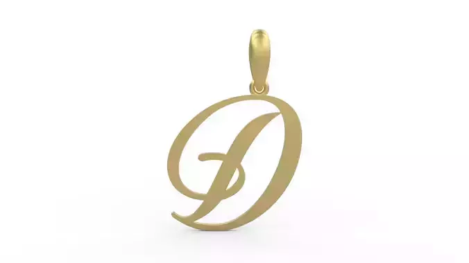 Initial Letters Pendant Sunshine D 3D print model