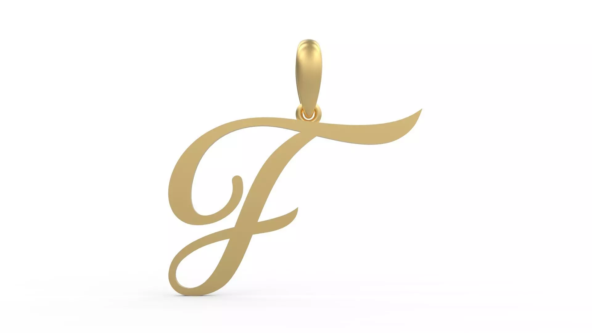 Initial Letters Pendant Sunshine F 3D print model_0