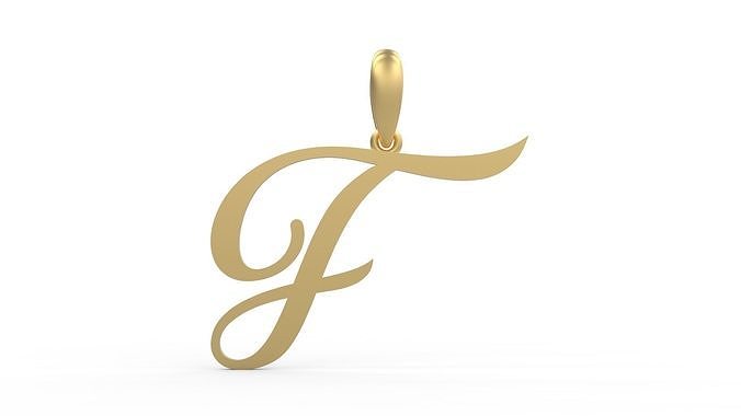 Initial Letters Pendant Sunshine F 3D print model