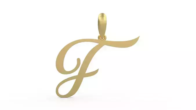 Initial Letters Pendant Sunshine F 3D print model