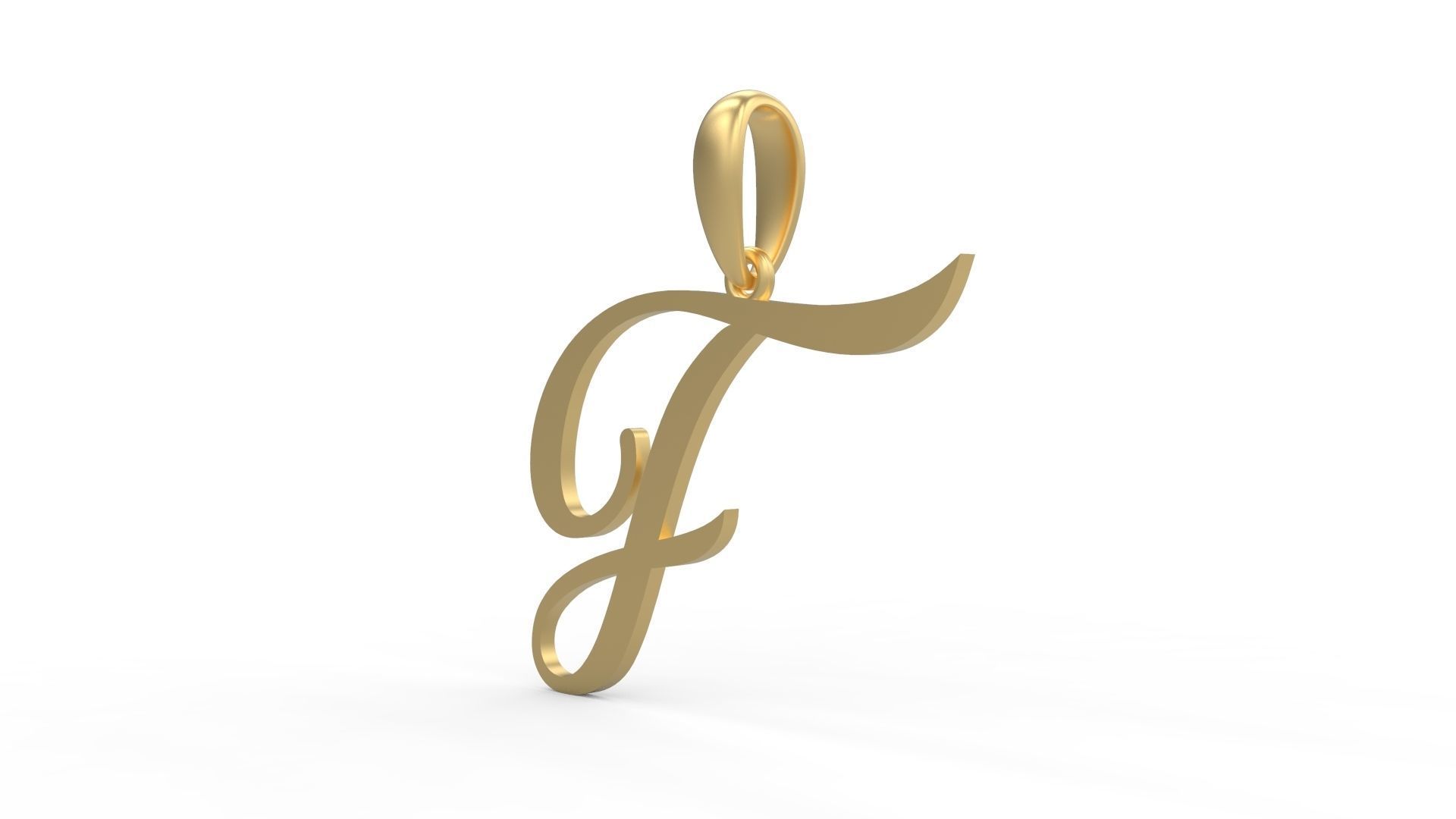 Initial Letters Pendant Sunshine F 3D print model_1