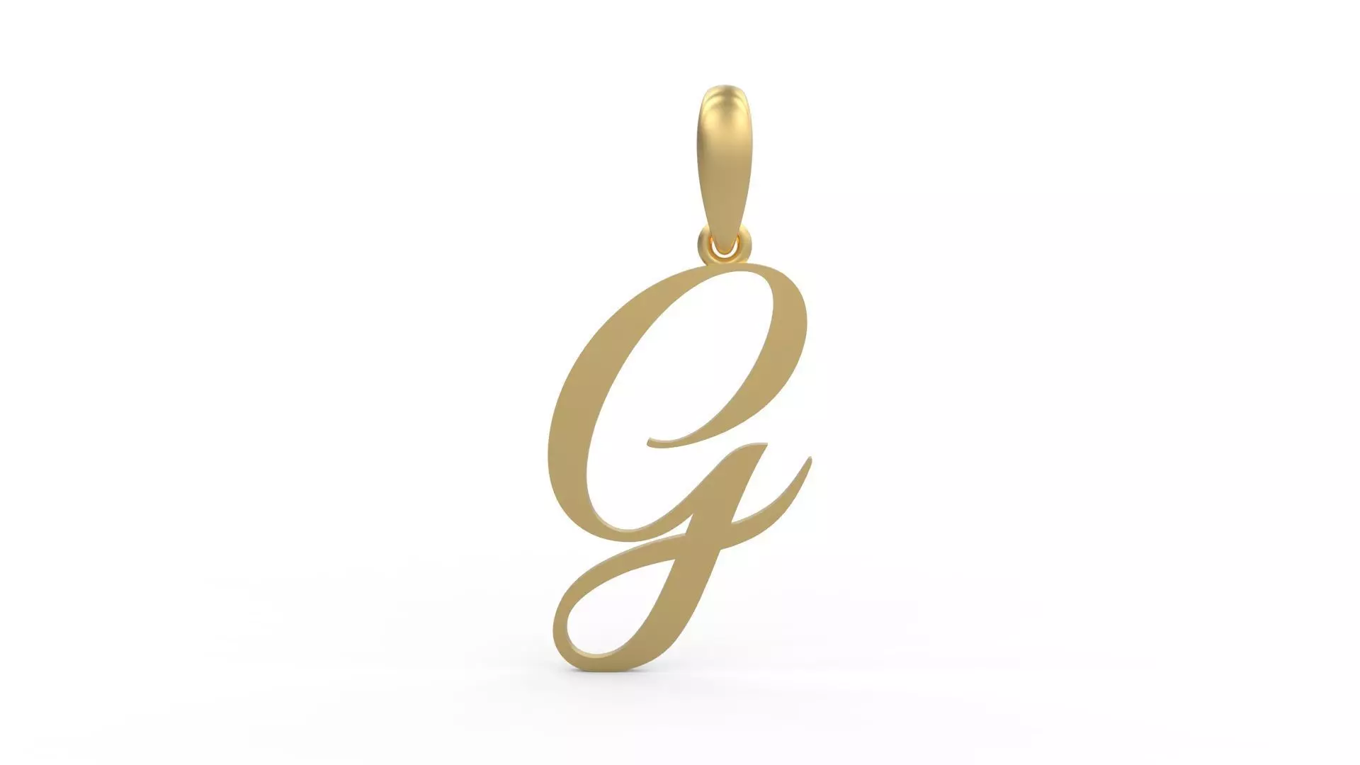 Initial Letters Pendant Sunshine G 3D print model_0