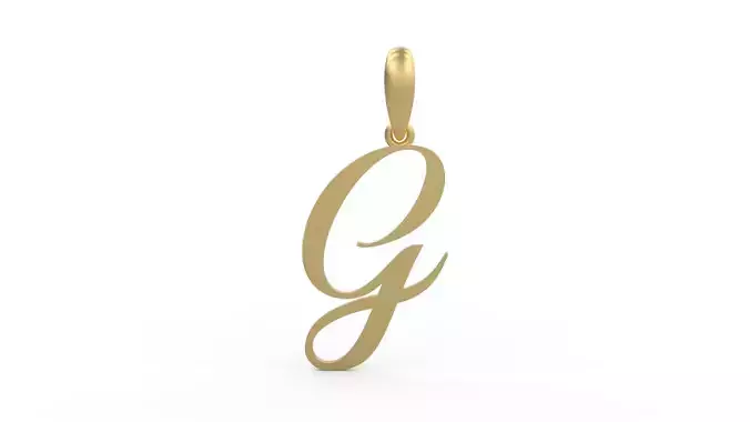 Initial Letters Pendant Sunshine G 3D print model