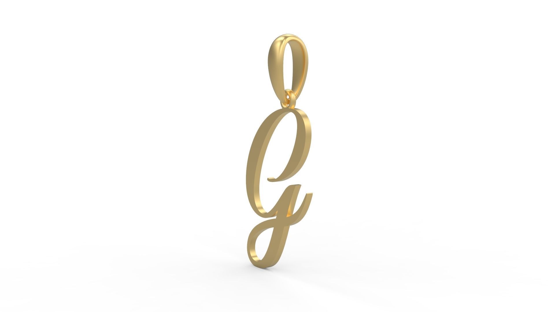 Initial Letters Pendant Sunshine G 3D print model_1